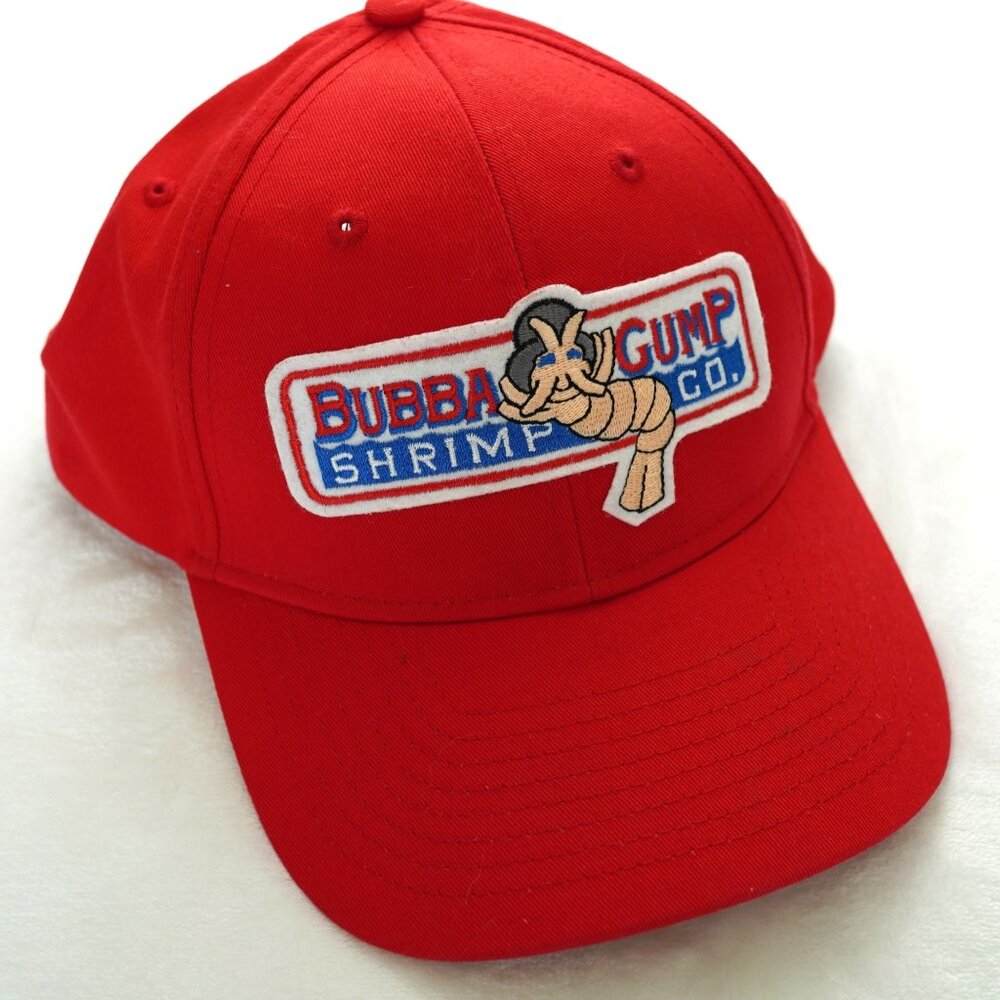 Bubba Gump Shrimp Co. Red Snapback Hat Cap‎ Adjustable 100% Cotton